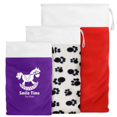 Christmas Sacks with Optional Fabric Colours and Logo Branding from BMPM