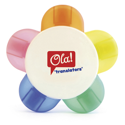 Branded Flower Highlighter Pen by BMPM®