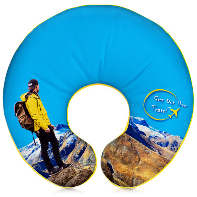 Promotional Travel Pillow U-Shaped Neck Pillow (Full Colour) from BMPM®