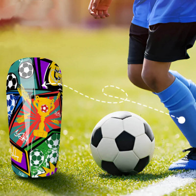Branded Children&#039;s Football Shinpads with Full Colour Print from BMPM ®