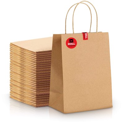 Branded Paper Bags with Branded Stickers from BMPM®