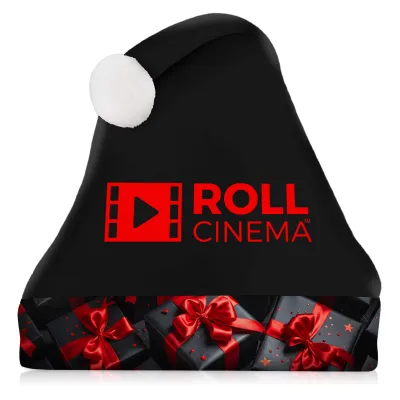 Branded Christmas Santa Hats with Full Colour with Logos from BMPM®