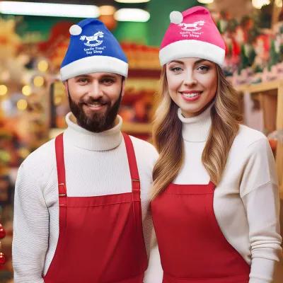 Custom Santa Hats in a Choice of Colours from BMPM®