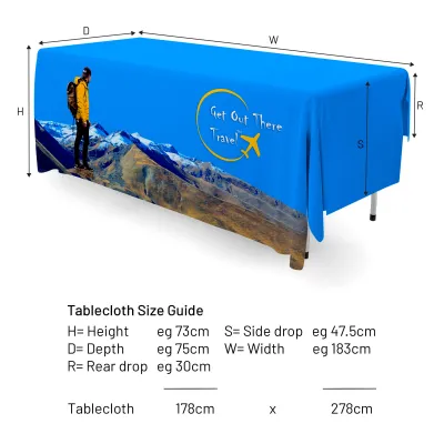 Printed Exhibition Tablecloths with Full Colour from BMPM®