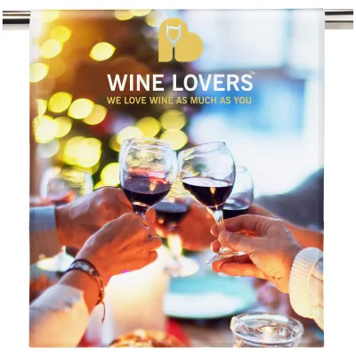 Branded Tea Towel with true edge to edge full colour print from BMPM®