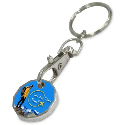 Branded Trolley Coin Keyring from BMPM®