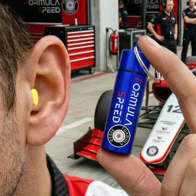 Custom Earplugs in Printed Metal Container with Logo from BMPM®