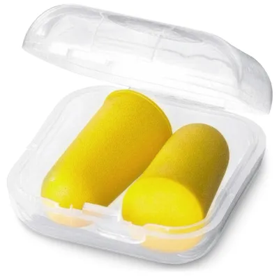 Branded Earplugs in Small Plastic Case from BMPM®