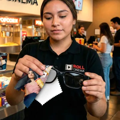 Branded Lens Cloth with Logo (Full Colour) from BMPM®