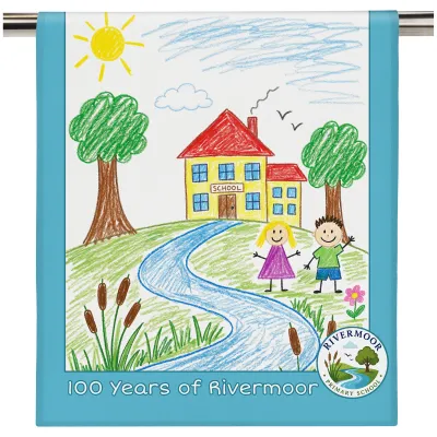Brand Printed Cotton Tea Towel Full Colour with Logo Print from BMPM®