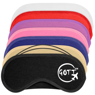 Wholesale Cotton Eye Masks showing 1 colour logo print option from BMPM®