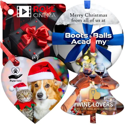 Branded Christmas Tree Decorations Full Colour from BMPM®
