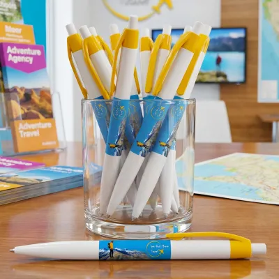 Full Colour Recycled Branded Pens with Logo from BMPM®