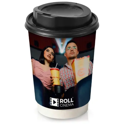 8oz (Double Walled) with Black Lid