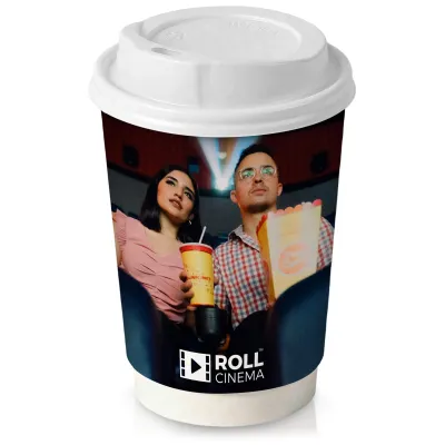 8oz (Double Walled) with White Lid