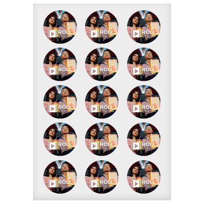 A4 (15 Circles 5cm each) - Sticker Paper (Die Cut to Shape)