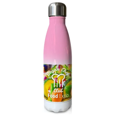 Double Walled (Pink Stainless Steel 500ml)