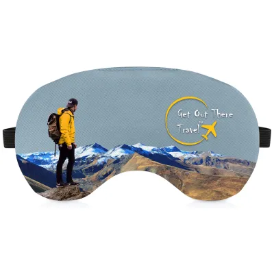 (18cm x 11cm) (Gothic Blue) Luxury Cotton Fabric - Adjustable with Elastic (Black)