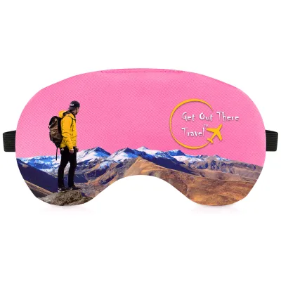 (18cm x 11cm) - Hot Pink Cotton Fabric - Adjustable with Elastic (Black)