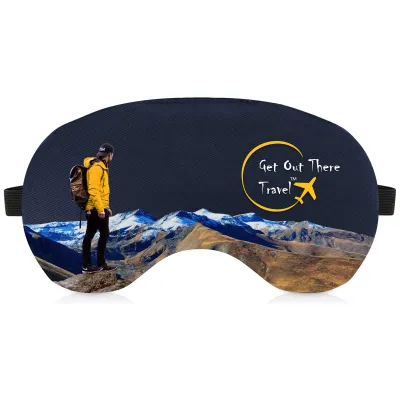 (18cm x 11cm) - Navy Blue Cotton Fabric - Adjustable with Elastic (Black)