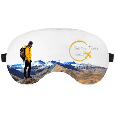 (18cm x 11cm) - White Polycotton Fabric - Adjustable with Elastic (Black)