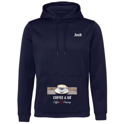 (Small) (Navy Blue) 200gsm (Sports Hoodie)