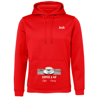(Small) (Red) 200gsm (Sports Hoodie)