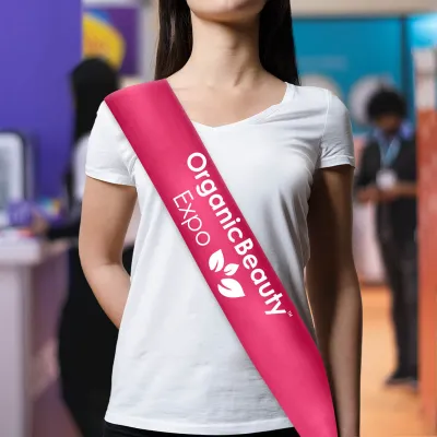 (180cm x 10cm) Pink - Satin