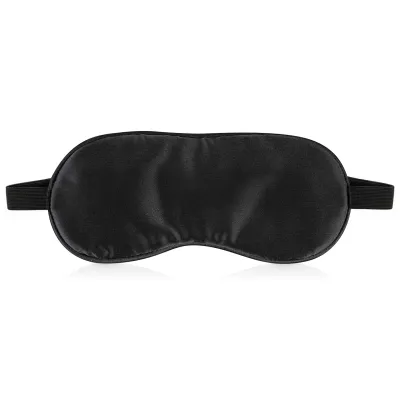 (20cm x 9cm) Black - Satin - Black Elastic Fastening