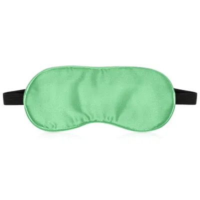 (20cm x 9cm) Emerald Green - Satin - Black Elastic Fastening