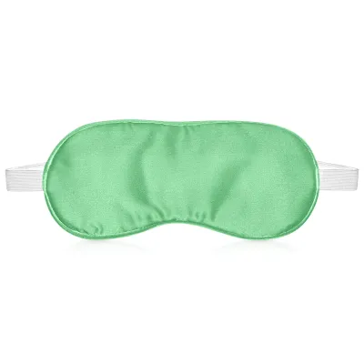 (20cm x 9cm) Emerald Green - Satin - White Elastic Fastening