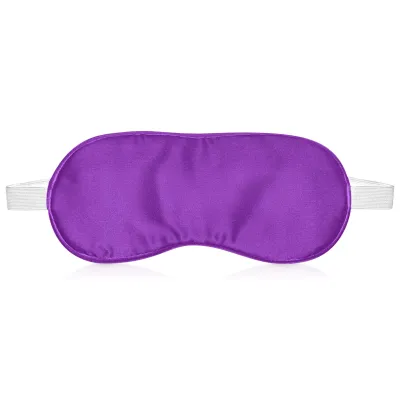 (20cm x 9cm) Purple - Satin - White Elastic Fastening