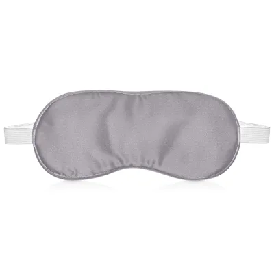 (20cm x 9cm) Silver - Satin - White Elastic Fastening