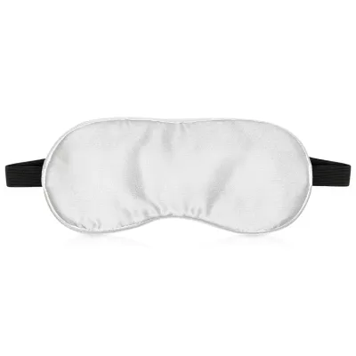 (20cm x 9cm) White - Satin - Black Elastic Fastening