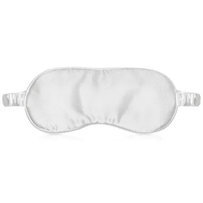 (20cm x 9cm) White - Satin Matching Fabric Covered Elastic Fastening