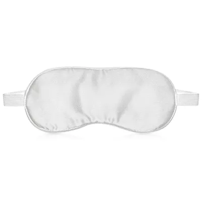 (20cm x 9cm) White - Satin - White Elastic Fastening