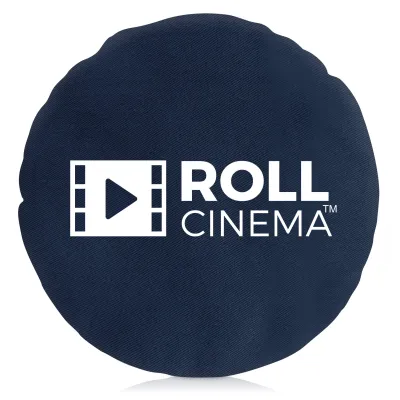 Circle (40cm) - Navy Blue Cotton Fabric + Removable Cover (Zip + Overlocking Inside)