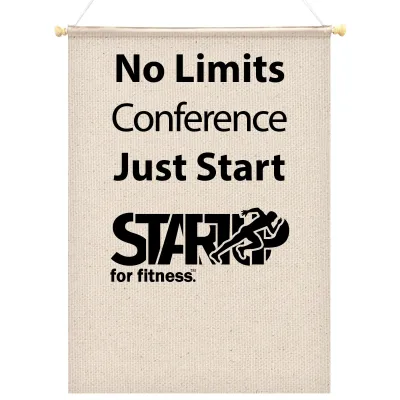 - Bespoke Size (Up to 100cm x 70cm) - Natural Organic Cotton Finished with Wooden Pole with End Caps & 100cm Hanging String - Rectangle With Straight End