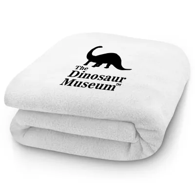 100cm x 70cm - White Fleece Fabric