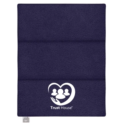 (40cm) - Navy Blue Fleece Fabric Scented with Organic Lavender With Removable Cover