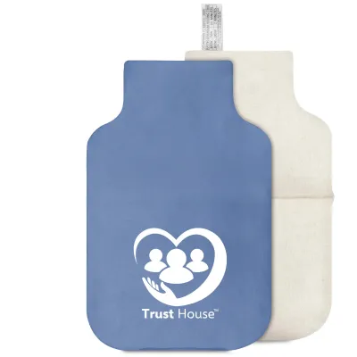 (35cm) - Gothic Blue Luxury Cotton Fabric Scented with Organic Lavender With Removable Cover (Pillow Case + Overlocking Inside)