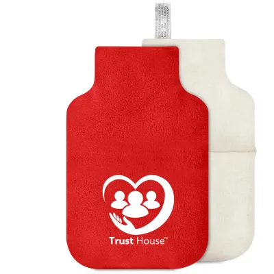 (35cm) - Red Fleece Fabric (Unscented) With Removable Cover (Pillow Case + Overlocking Inside)