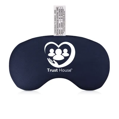 (Wheat Filling) (18cm) - Navy Blue Cotton Fabric Scented with Organic Lavender