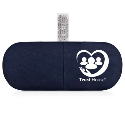 (Wheat Filling) (27cm) - Navy Blue Cotton Fabric Scented with Organic Lavender