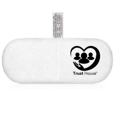 (Wheat Filling) (27cm) - White Fleece Fabric Scented with Organic Lavender