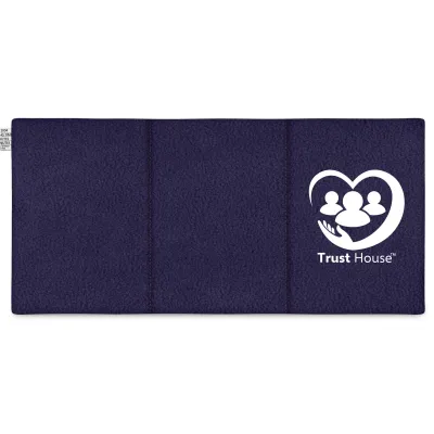 (47x22cm) - Navy Blue Fleece Fabric Scented with Organic Lavender