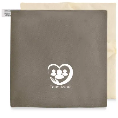 (24cm) - Chocolate Luxury Cotton Fabric (Unscented) With Removable Cover - WheatyBags® Branded Safety Labelling BS8433
