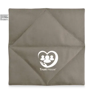 (24cm) - Chocolate Luxury Cotton Fabric (Unscented) - WheatyBags® Branded Safety Labelling BS8433