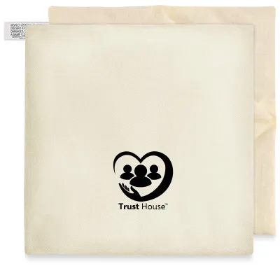 (24cm) - Natural Cotton Fabric (Unscented) With Removable Cover - WheatyBags® Branded Safety Labelling BS8433