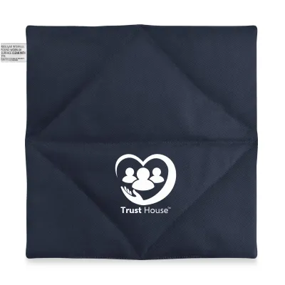 (24cm) - Navy Blue Cotton Fabric (Unscented) - WheatyBags® Branded Safety Labelling BS8433
